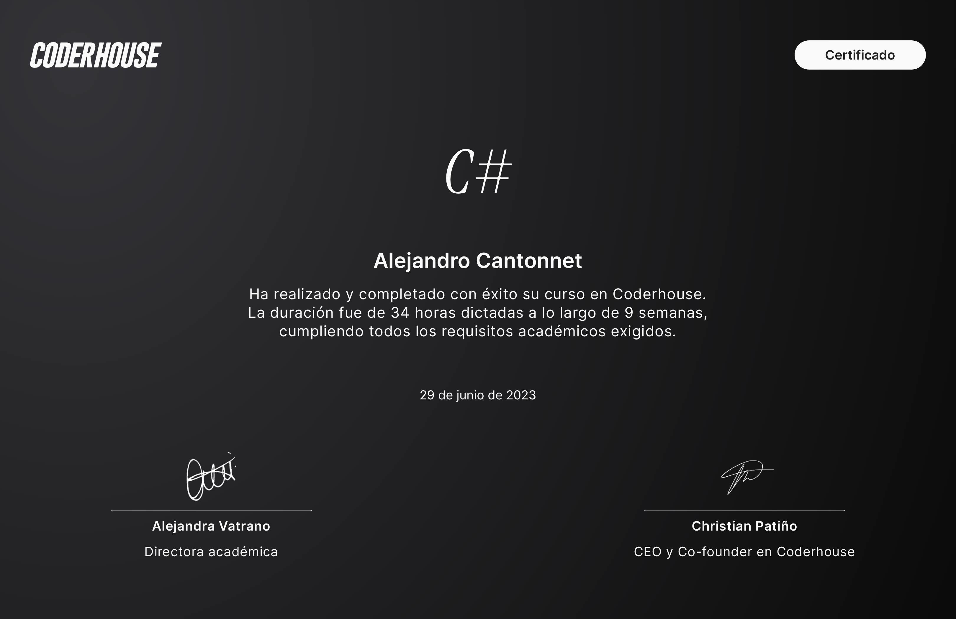 C# Certificate